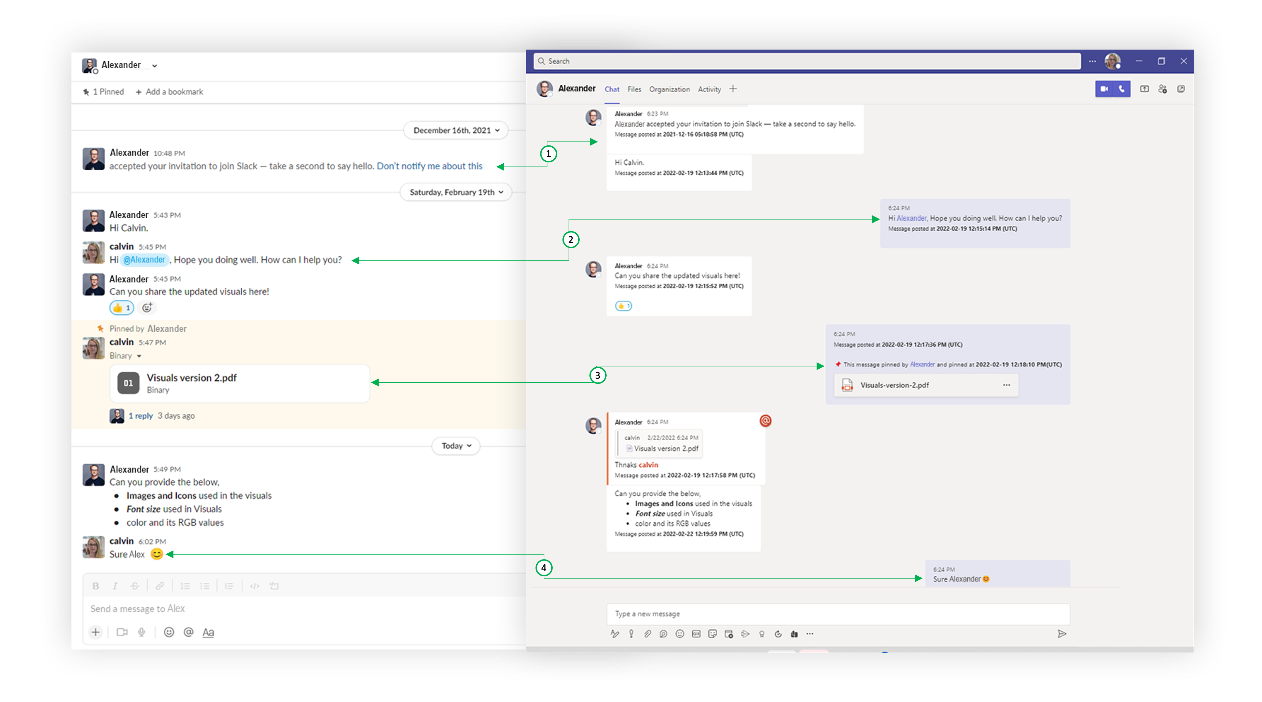 Direct Message Migration from Slack to Teams using AVAMIGRTRON